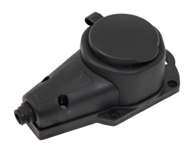 Каучуковая влагозащищенная штепсельная розетка 16А IP44 с/з Gigant RSG-5