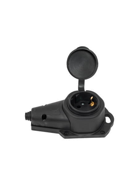 Каучуковая влагозащищенная штепсельная розетка 16А IP44 с/з Gigant RSG-5