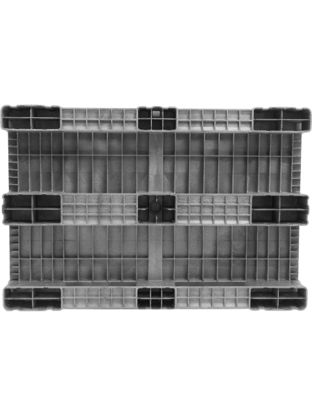 Паллет Gigant 1200x800x150 сплошной на 3-х полозьях серый 34230