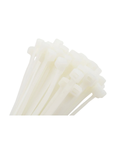 Нейлоновая хомут-стяжка Gigant 4,8х300 белый, 100 шт G/1/20
