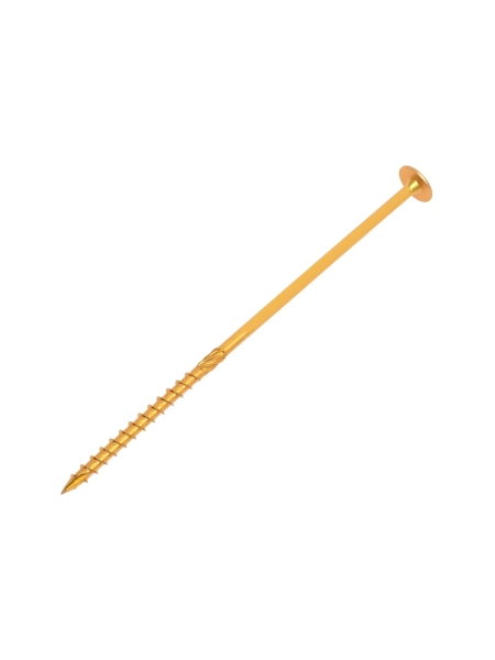 Конструкционный саморез Gigant желтый цинк 8x220 тарельчатый TORX острый 50 шт 123825