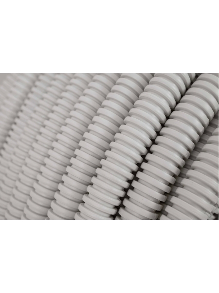 Гофрированная труба ПНД Gigant лёгкая серая D20 с зондом, стойкая к УФ 100м 20120-100GR-GI