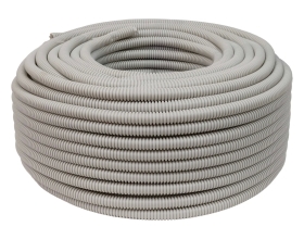 Гофрированная труба ПНД Gigant лёгкая серая D20 с зондом, стойкая к УФ 100м 20120-100GR-GI