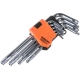 Набор шестигранных ключей TORX с отверстием 9 шт Gigant, Т10-Т50, GHKS-9