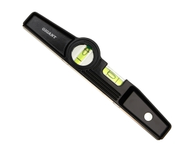 Алюминиевый магнитный строительный уровень Gigant 250мм GWM250