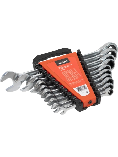 Набор комбинированных ключей Gigant с трещоткой, 10 шт GKKR-10