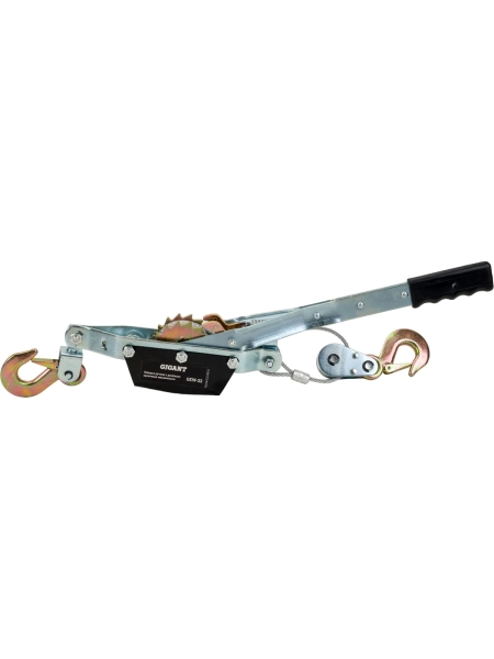 Ручная лебедка с двойным храповым механизмом Gigant 3т, диаметр троса 4,8мм, длина троса 3,6м GEW-22