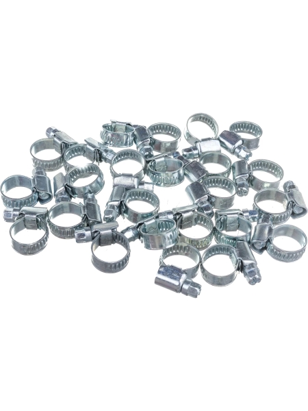 Червячный хомут оцинк Gigant 10-16 мм/9 W1, 25 шт G/1/25