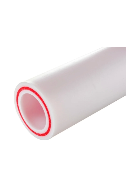 Труба Gigant PP-R белая, армированная стекловолокном SDR 6 (PN25) 32x5.4 мм, 2 м GSG-9