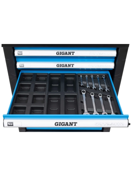 Тележка инструментальная 7 ящиков с набором инструментов 70 предметов, Gigant GTCS-70