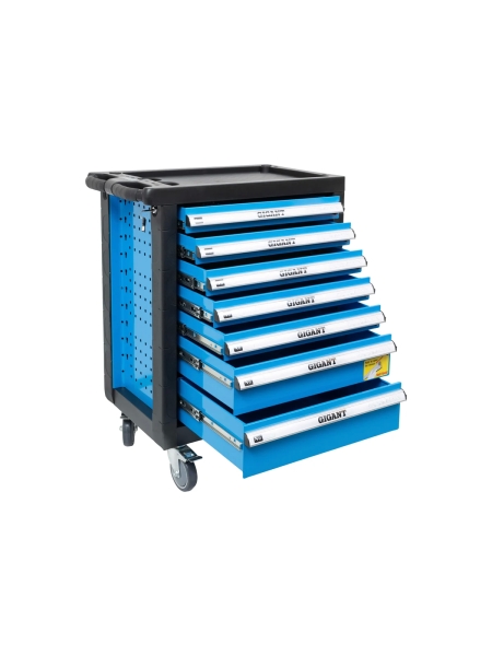 Тележка инструментальная 7 ящиков с набором инструментов 70 предметов, Gigant GTCS-70