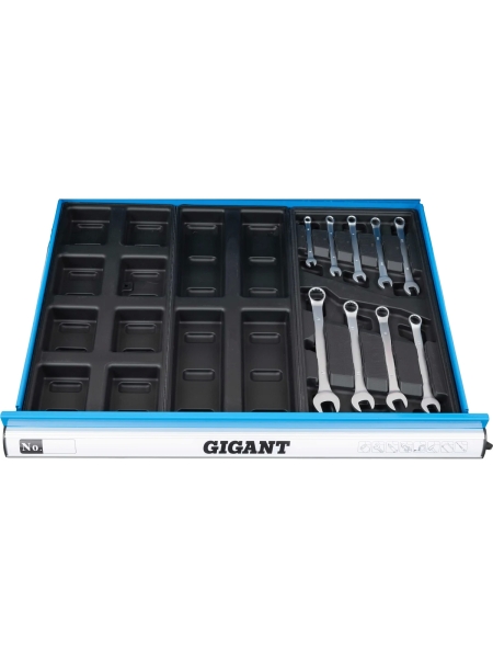 Тележка инструментальная 7 ящиков с набором инструментов 70 предметов, Gigant GTCS-70