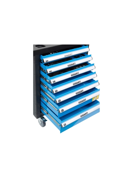 Тележка инструментальная 7 ящиков с набором инструментов 70 предметов, Gigant GTCS-70
