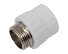 Муфта PP-R бел комб 32х1 НР Gigant GPM-32X1НР