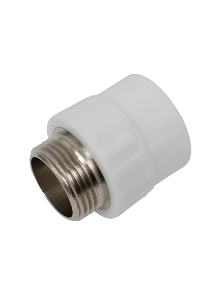 Муфта PP-R бел комб 32х1 НР Gigant GPM-32X1НР