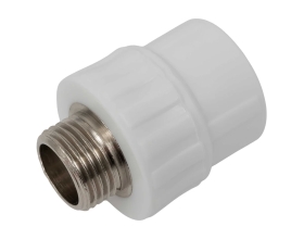 Муфта PP-R бел комб 25х1/2 НР Gigant GPM-25X12НР