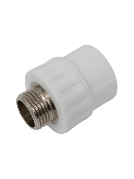 Муфта PP-R бел комб 25х1/2 НР Gigant GPM-25X12НР