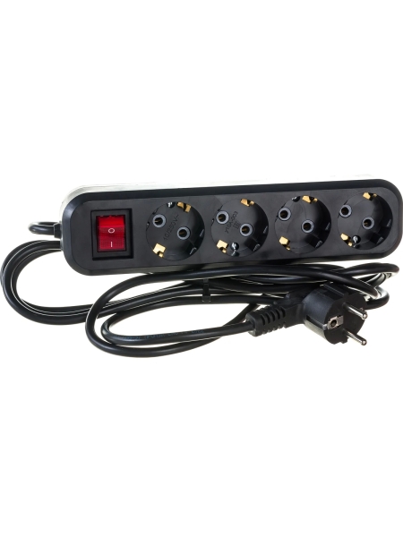 Бытовой удлинитель Gigant с заземлением ПВС 3x0,75 4 гнезда 3м 80093