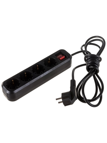 Бытовой удлинитель Gigant с заземлением ПВС 3x0,75 4 гнезда 3м 80093