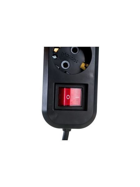 Бытовой удлинитель Gigant с заземлением ПВС 3x0,75 4 гнезда 3м 80093