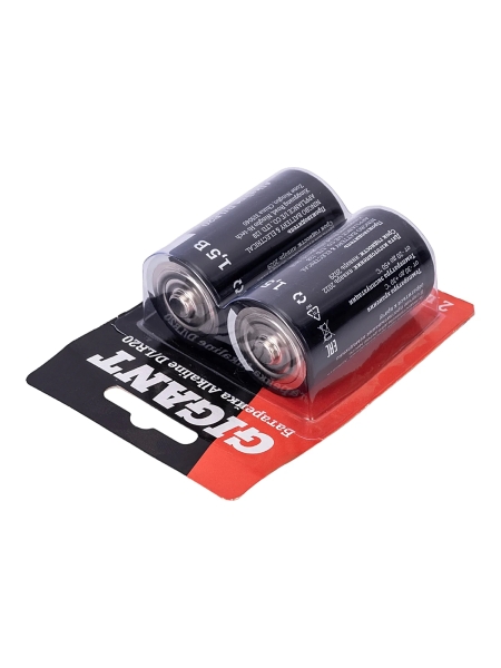 Батарейка Gigant Alkaline D/LR20 блистер 2 шт. GBA-D-2