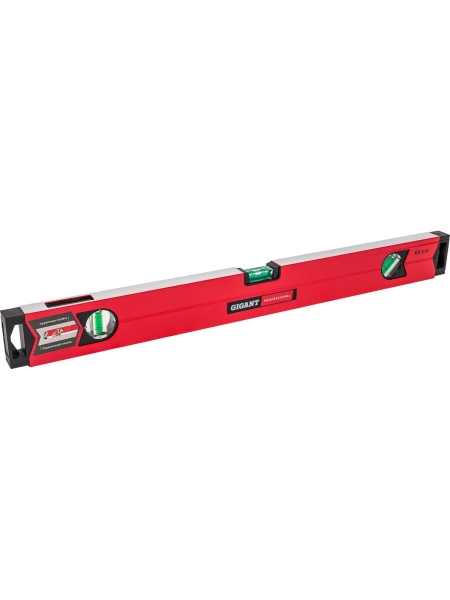 Алюминиевый магнитный фрезерованный уровень Gigant Professional 600 мм 3 глазка GPGW-60-1