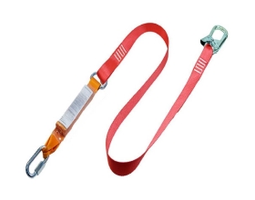 Строп из полиамидного каната двухветвевой с амортизатором аВКд с карабинами ТМ Gigant КР-03;КР-05