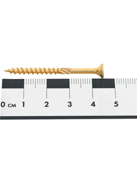 Конструкционный саморез Gigant желтый цинк для полов и паркета 3,5x45 500 шт 123815
