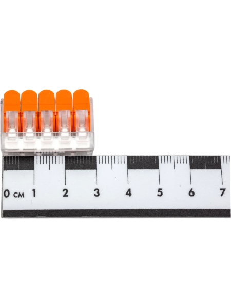 Пятипроводная клемма Gigant 6 шт/уп 0,08-2,5(4)мм² GCT-221-415-6