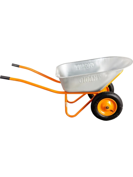 Строительная двухколесная тачка Gigant 110л, 200 кг, пневматические колеса GX-02