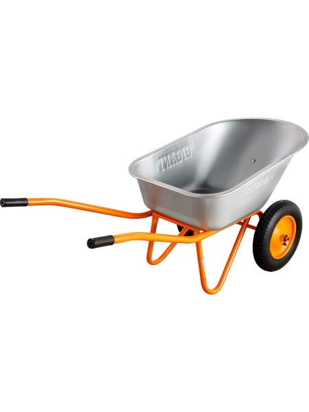 Строительная двухколесная тачка Gigant 110л, 200 кг, пневматические колеса GX-02