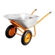 Строительная двухколесная тачка Gigant 110л, 200 кг, пневматические колеса GX-02
