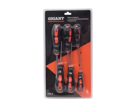 Набор отверток с магнитным наконечником Gigant 6 предметов GSS 6