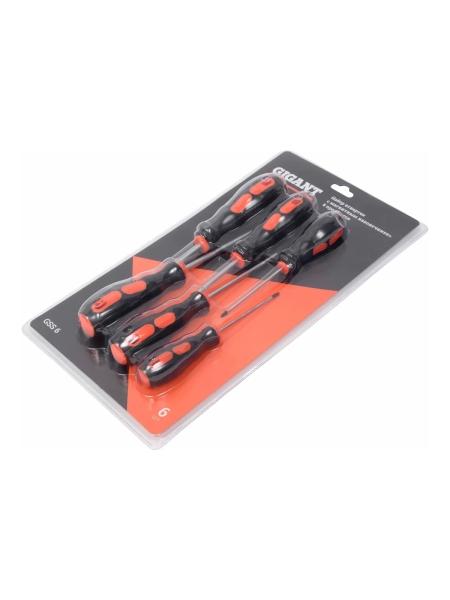 Набор отверток с магнитным наконечником Gigant 6 предметов GSS 6