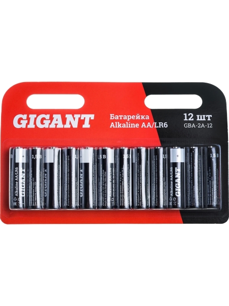 Батарейка Gigant Alkaline АА/LR6 блистер 12 шт. GBA-2A-12