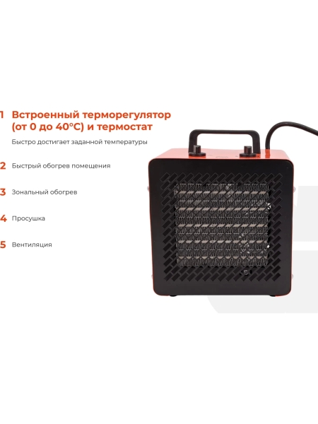 Электрическая тепловая пушка 3 кВт Gigant BGP-5