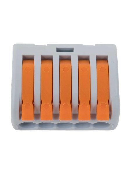 Пятипроводная клемма Gigant 40 шт/уп 0,08-2,5(4)мм² GCT-222-415-40