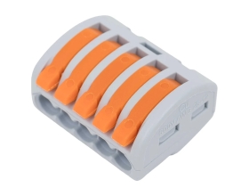 Пятипроводная клемма Gigant 40 шт/уп 0,08-2,5(4)мм² GCT-222-415-40