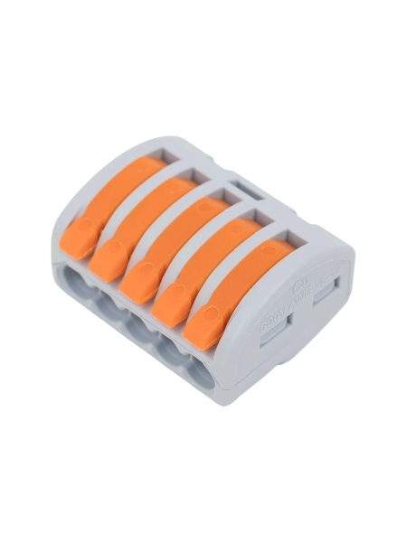 Пятипроводная клемма Gigant 40 шт/уп 0,08-2,5(4)мм² GCT-222-415-40