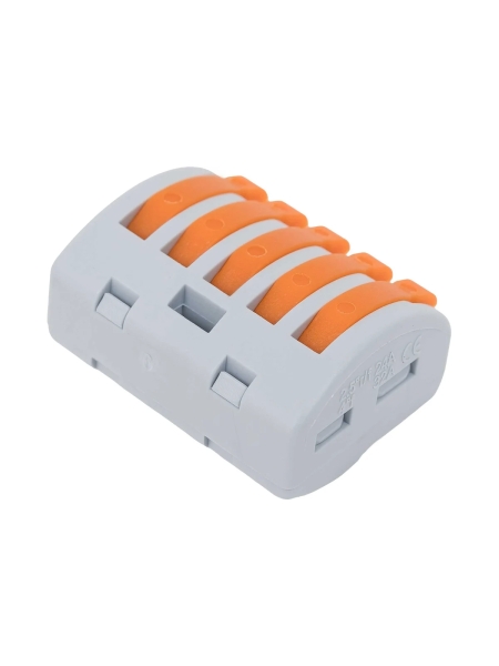 Пятипроводная клемма Gigant 40 шт/уп 0,08-2,5(4)мм² GCT-222-415-40