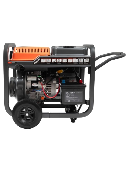 Дизельный генератор Gigant (5,5 кВт; эл.стартер; колёса и ручки) GDGL-5500