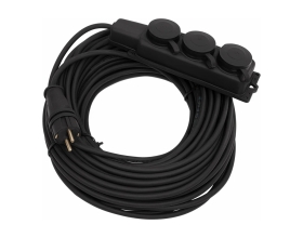 Силовой удлинитель Gigant с/з КГ 3x2,5 3 гнезда 30м IP44 G-855