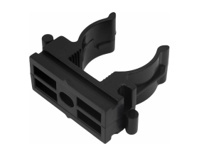 Крепеж-клипса для труб Gigant прямой монтаж D20 черная 100шт 123937