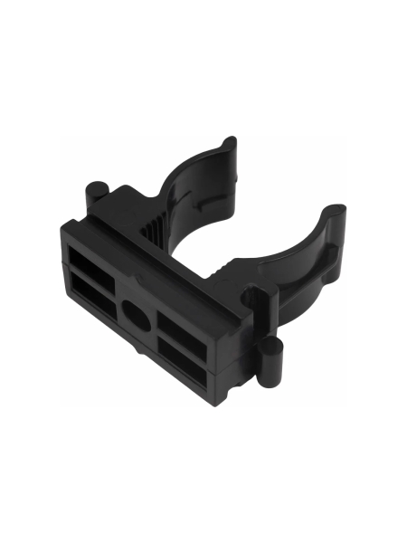 Крепеж-клипса для труб Gigant прямой монтаж D20 черная 100шт 123937