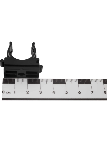 Крепеж-клипса для труб Gigant прямой монтаж D20 черная 100шт 123937