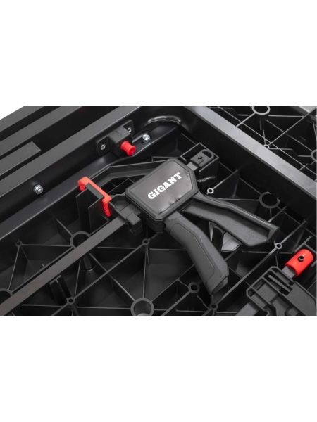 Мобильный рабочий стол Gigant пластик, нагрузка 350 кг, две быстро-зажимные струбцины GWPT-350