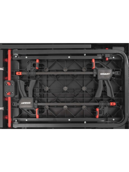 Мобильный рабочий стол Gigant пластик, нагрузка 350 кг, две быстро-зажимные струбцины GWPT-350