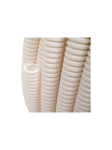 Гофрированная труба ПЛЛ Gigant легкая белая D20 с зондом 100м 20120HFR-W-GI