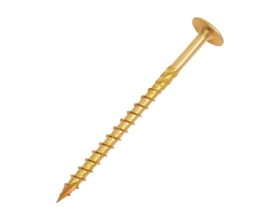 Конструкционный саморез Gigant желтый цинк 8x120 тарельчатый TORX острый 50 шт 123828