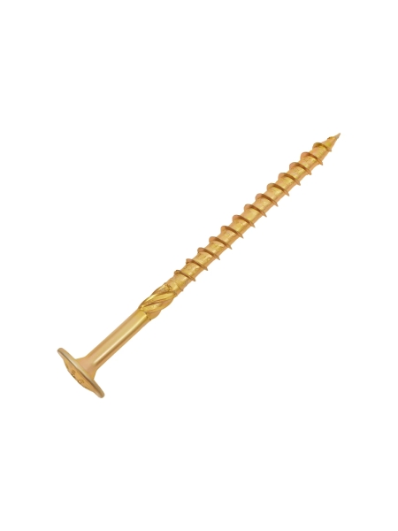 Конструкционный саморез Gigant желтый цинк 8x120 тарельчатый TORX острый 50 шт 123828